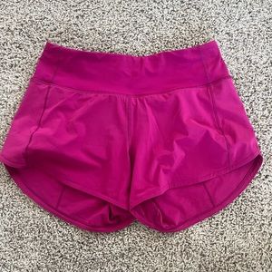pink lululemon shorts